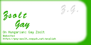 zsolt gay business card